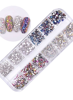 1440pcs/box Crystal Nail Art Rhinestone Flash Diamond 3D DIY