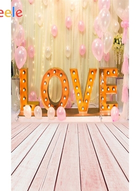 Yeele Wedding Valentines Day Love Wood Board Wooden Floor