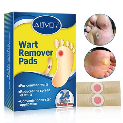 Patch-Pad Foot-Corn-Removal Warts 24-Stickers Relieve Plaste