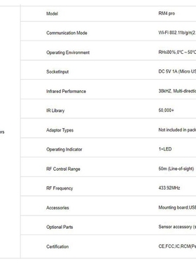 RM4 Pro Smart Home Automation WiFi IR RF Universal ligent Re