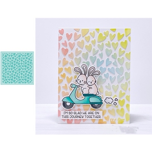 Love Background Board Metal Cutting Dies And Stamps Stencil