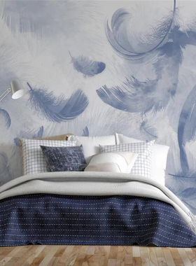 Custom 3D Mural Papel De Parede Hand Painted Feather
