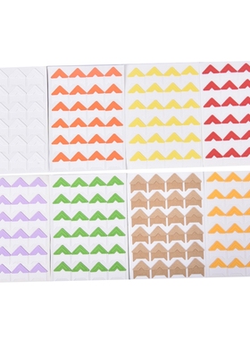 Vintage 120pcs=5Sheets DIY Corner Kraft Paper Stickers For