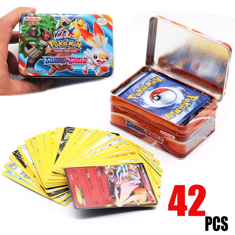 42pcs/set Iron Box Pokemon TAKARA TOMY Battle Toys  Collect