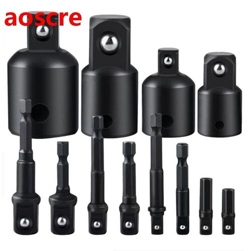 12pcs/set Socket Adapter Hex Drill Nut Driver Power Shank Co