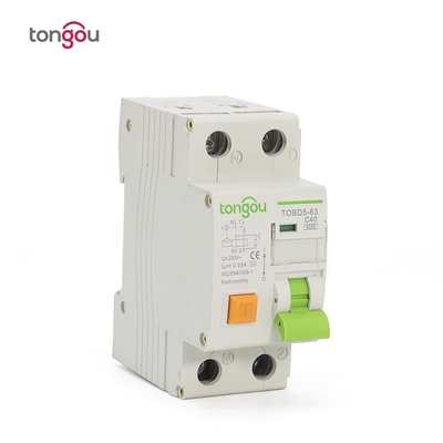 2P 1P+N 40A 6KA RCBO Electromagnetic Type Residual Current C