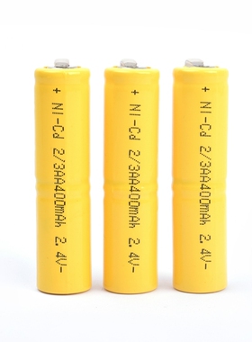 2.4V 400mAh 2*2/3AA Nickel-cadmium rechargeable battery 1/2/