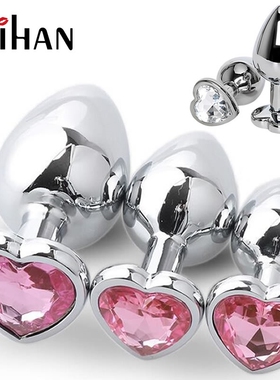 Stainless Steel Crystal Anal Toys Butt Plug Stainless Steel