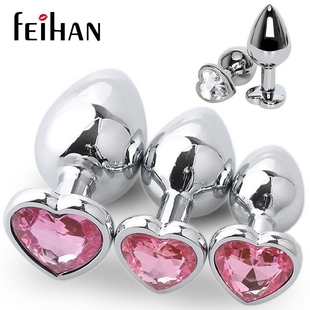 Stainless Steel Crystal Anal Toys Butt Plug Stainless Steel