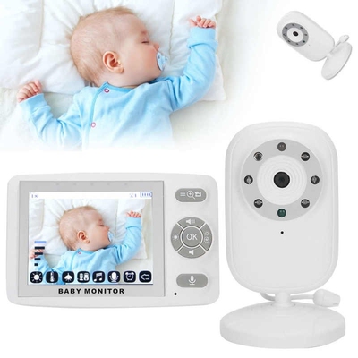 3.5 inch Baby Monitor Can Equipped 4 Cameras With 2X Magnif