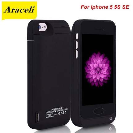 For Iphone 5 5S SE Battery Case 4200 Mah Charger Case Smart