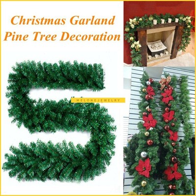 2.7M DIY Artificial Flower Wreath Fake Plants Pine nches Chr