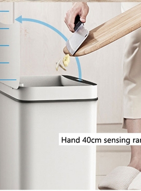 Trash Automatic Smart Sensor Trash Can Garbage Bin Touchles