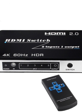 2020 Navceker 4K 60Hz HDMI 2.0 Switch 5x1 HDR UHD HDMI Swit