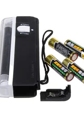 2 in 1 Handheld Portable UV Black Light Torch Portable Fake