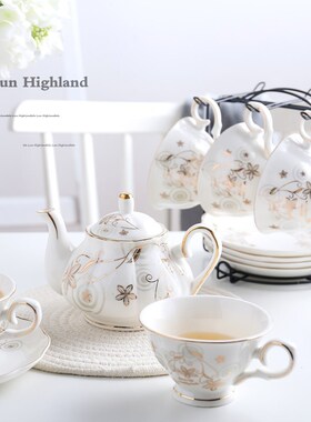 High-grade Bone china Coffee Cup Set British Porcelain Tea S