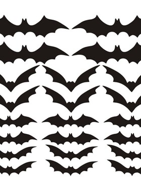 1 Set of Wall Sticker Creative Bat Decal Home Decoration