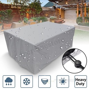 Waterproof 210T Furniture Cover For Garden Rattan Table Cub