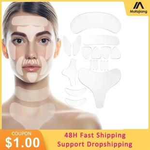 Reusable Silicone Anti Wrinkle Patches Face Forehead Neck Ey