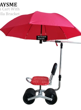 ALWAYSME Garden Cart Rolling Work Seat Garden Cart Stool Wit