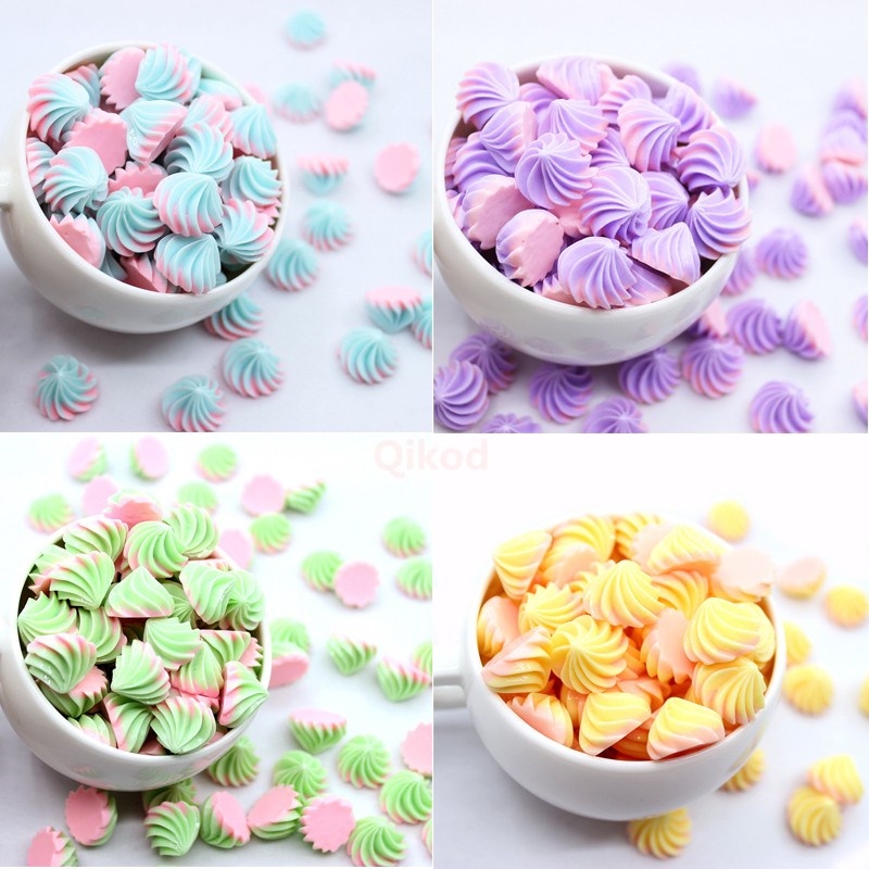 10pcs/Pack DIY Slime Cream Candy Super Light Clay Resin Acc