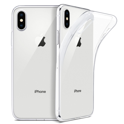 iPhone X Case, WEFOR Slim Clear Soft TP Cover Support Wirele