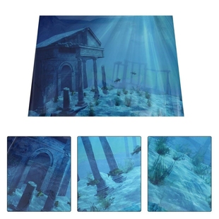 Aquarium Background Sticker Submarine Fish Tank Wallpaper A