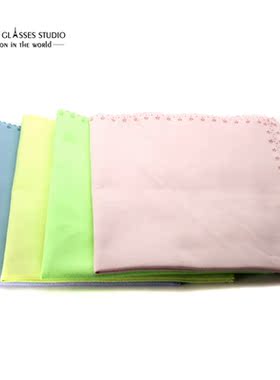 Blue Pink Green Yellow Color Glasses Cleaner 40*40cm Microf