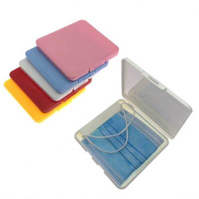 Portable Dustproof Face Shield Mask Storage Box Moisture Pr