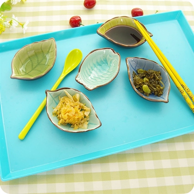 plant Fish Shaped Ceramic Saucer Ceramic Plates Sushi Dishes