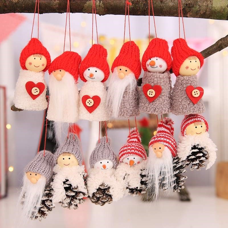 Doll Christmas Pendant Kids Xmas Gift Toy Christmas Tree Orn