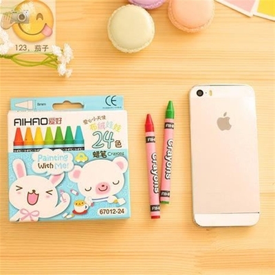 AH08 hobby stationery 8 color 12 color 24 color crayon