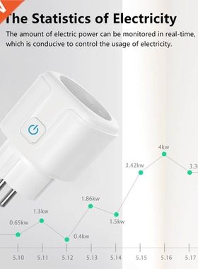 Smart Plug WiFi Socket EU 16A Power Monitor Timing Function