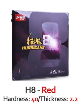 Hurricane 8 Table Tennis Rubber Hurricane-8 / H8 Pips-In Or