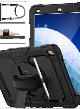 for ipad Air 3 Case with Pencil Holder 360 Rotate Hand Stra