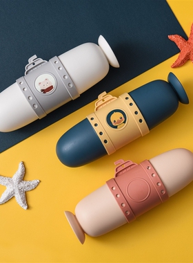 Submarine Dental Kit Travel Toothbrush Storage Box Portable