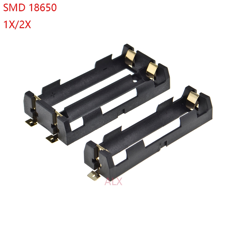 1PCS 1x 2x 18650 battery holder smd smt Batteries case Stora