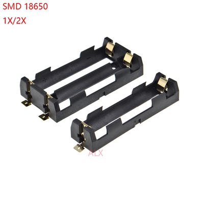 1PCS 1x 2x 18650 battery holder smd smt Batteries case Stora