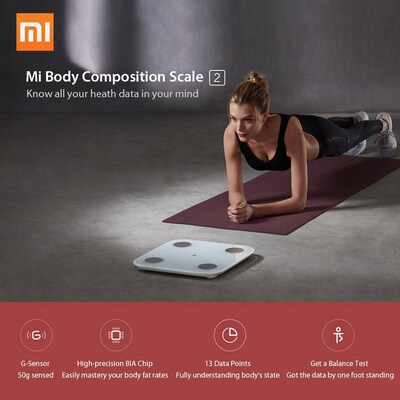 Original Xiaomi Mi Body Composition Scale 2 Fat Weight Heal