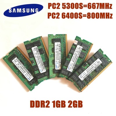 Original SAMSNG 2GB 1GB 4GB PC2-5300S 6400S 4200S Laptoop RA