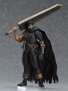 Berserk Guts Assembly PVC Action Figure Anime Black Swordsma