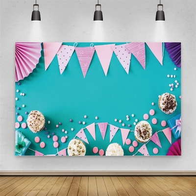 Party Banner Decoration Food Baby Shower Photography Backgr
