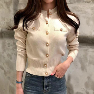 JMPRS Fashion Women Cardigan Sweater Spring Knitted Long Sle