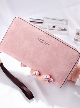 Women Clutch Bag Hasp Wallet Zipper Long Purses Card Holder