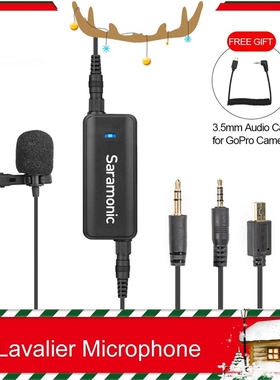 Saramonic LavMic 2 Channel Audio Mixer with Lavalier Microp