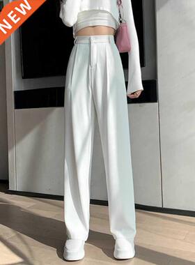 Casual High Waist Loose Wide Leg Pants for Women Spring Autu