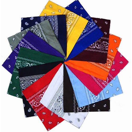 1PC Newest 100% Cotton Hip-hop Bandanas For Male Female Head