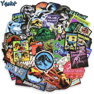 75 Pcs Jurassic Park Animal Dinosaur Stickers for Motorcycl