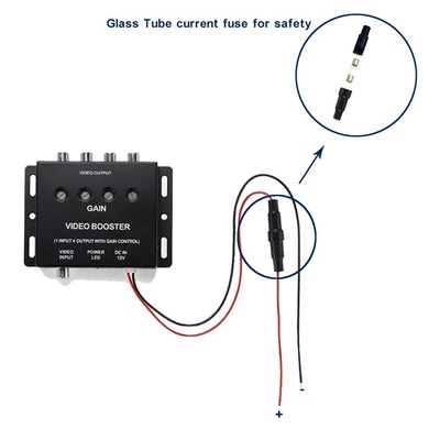 Video Splitter 1 To 4 Video Signal Booster Splitter Amplifie