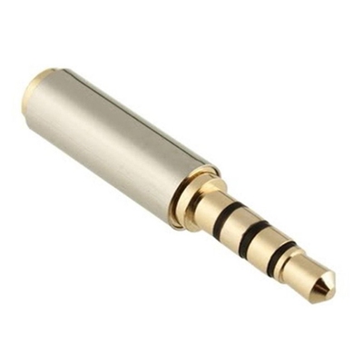 Exquisitely Designed Durable Gold 3.5mm Male to 2.5mm Femal